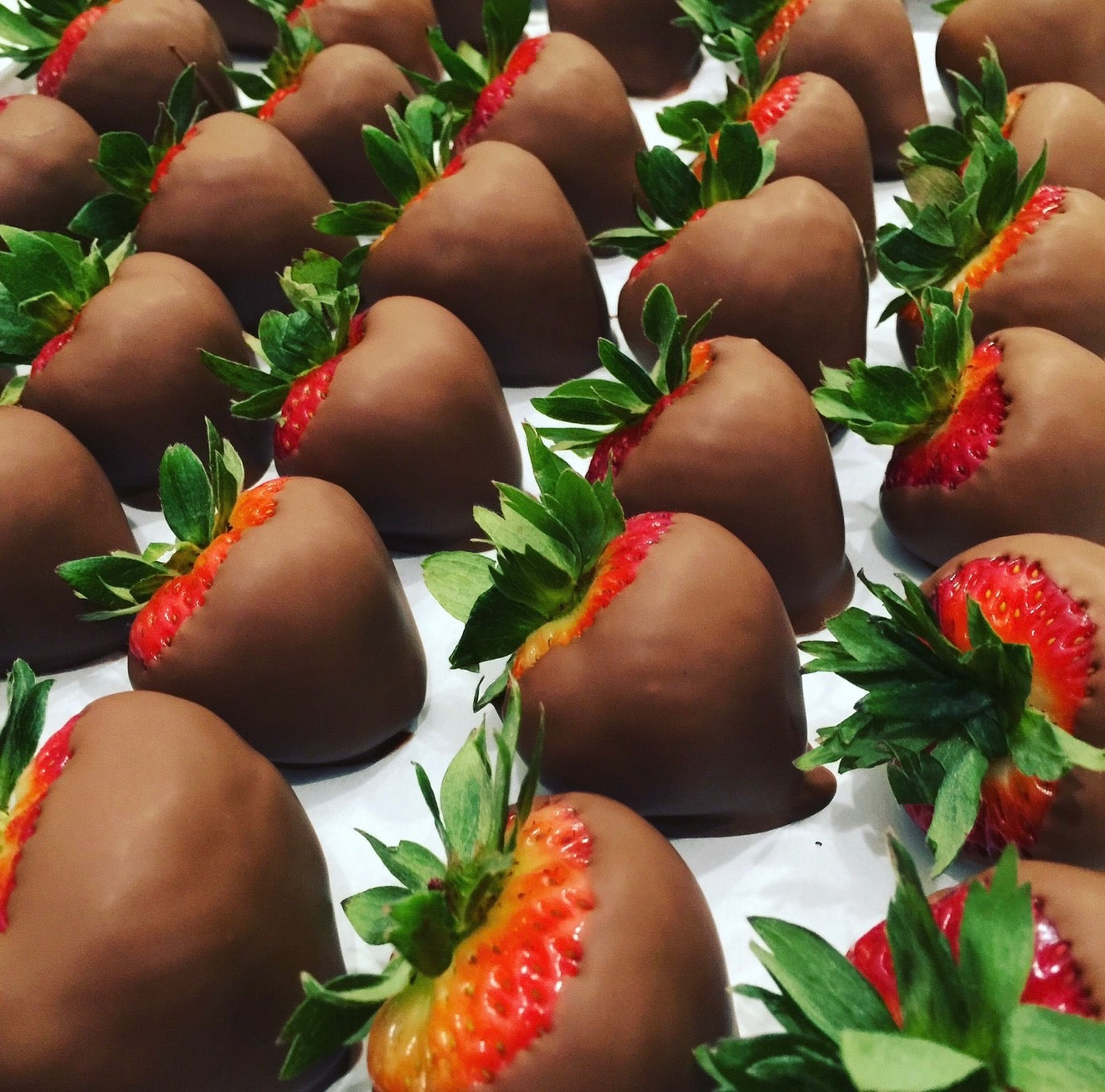 Milk Chocolate Covered Strawberries